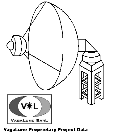 Sketch of 30cm Moon Rover dish antenna
