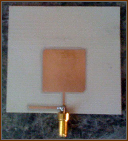 Figure2: Fabricated Patch Antenna